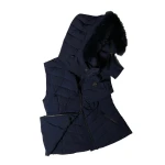 Moose Knuckles Elora Down Vest in Navy | Luxury Shoes 
