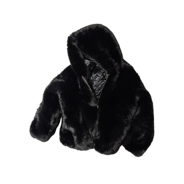 Moose Knuckles Ember Faux Fur Jacket in Black | Luxury Shoes 