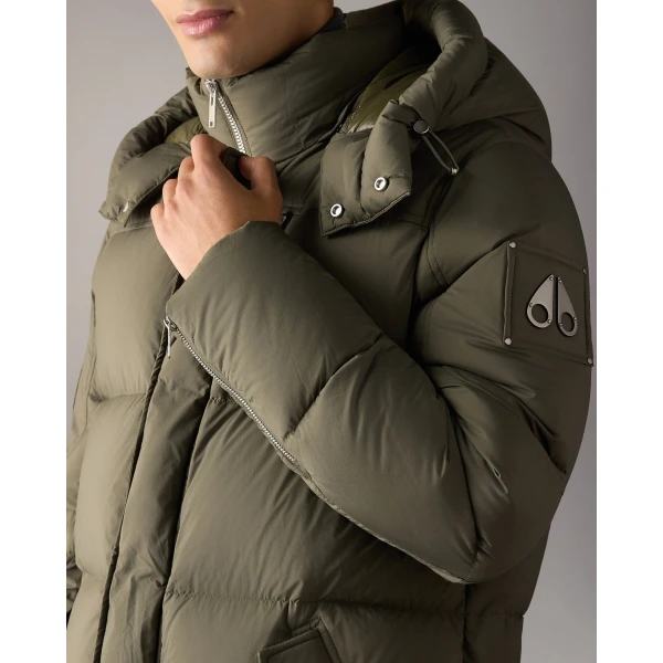 Moose Knuckles Everest 3Q Down Puffer in Combat | Men Jackets | Luxury Shoes 