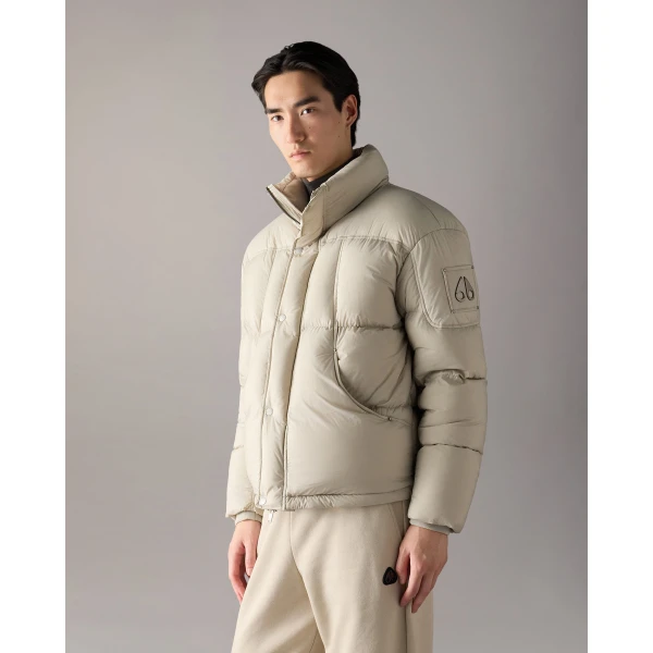 Moose Knuckles Everest Down Jacket in Alabaster | Men Jackets | Luxury Shoes 