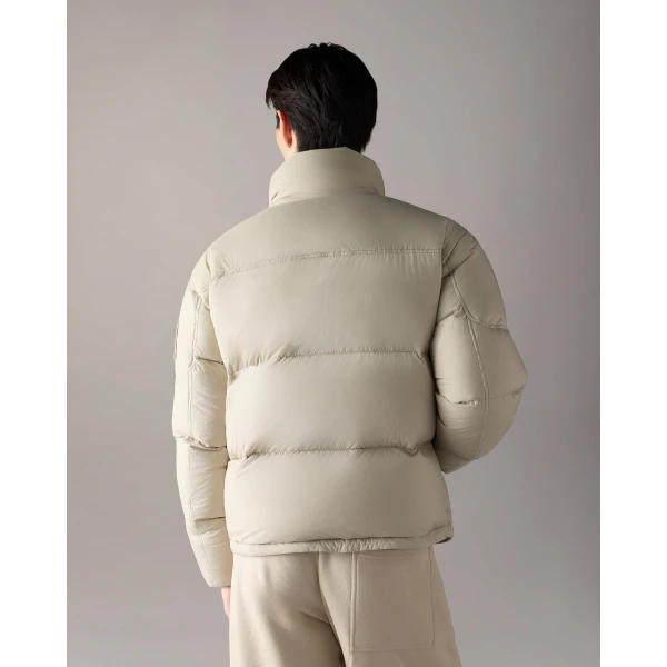Moose Knuckles Everest Down Jacket in Alabaster | Men Jackets | Luxury Shoes 