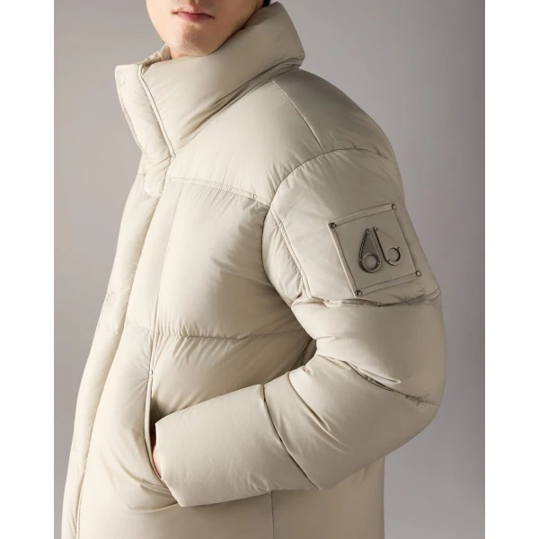 Moose Knuckles Everest Down Jacket in Alabaster | Men Jackets | Luxury Shoes 