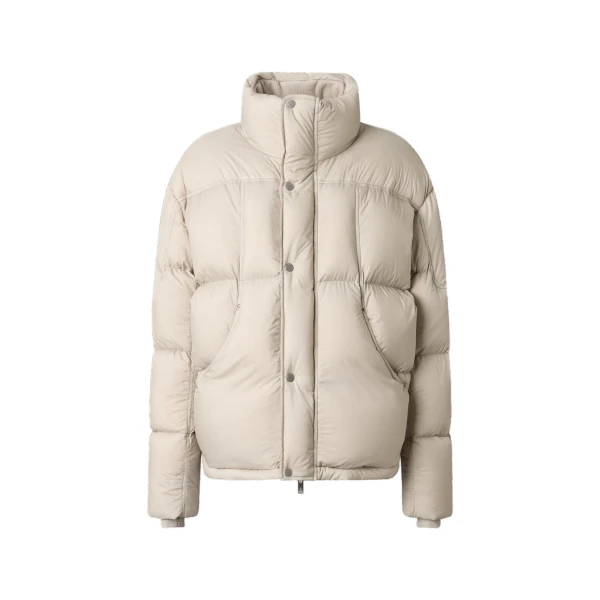 Moose Knuckles Everest Down Jacket in Alabaster | Luxury Shoes 