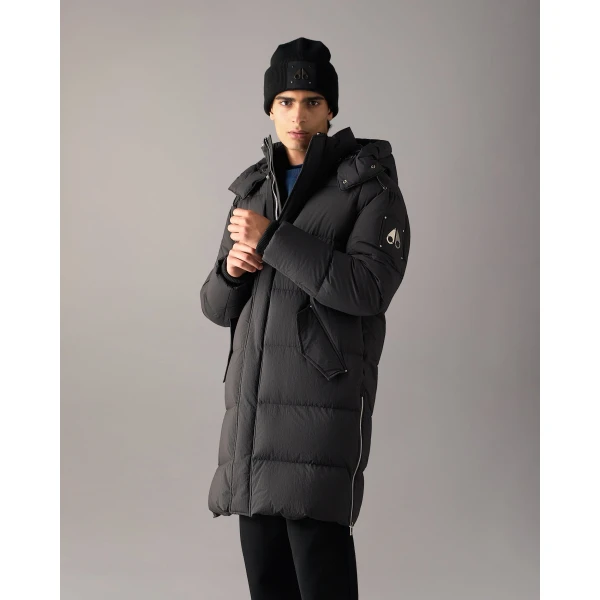 Moose Knuckles Everest Down Parka in Black | Men Coats | Luxury Shoes 