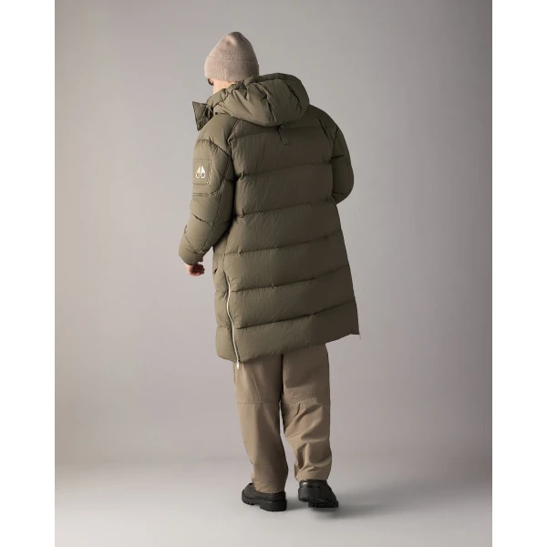 Moose Knuckles Everest Down Parka in Combat | Men Coats | Luxury Shoes 
