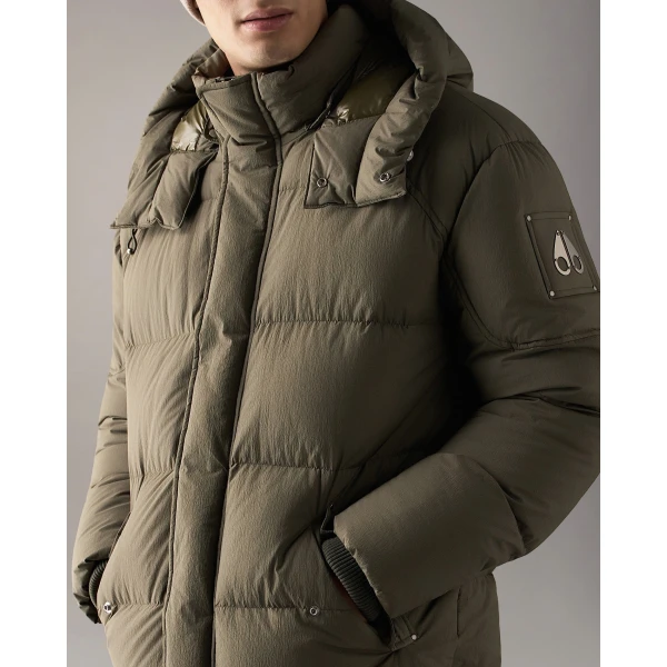 Moose Knuckles Everest Down Parka in Combat | Men Coats | Luxury Shoes 