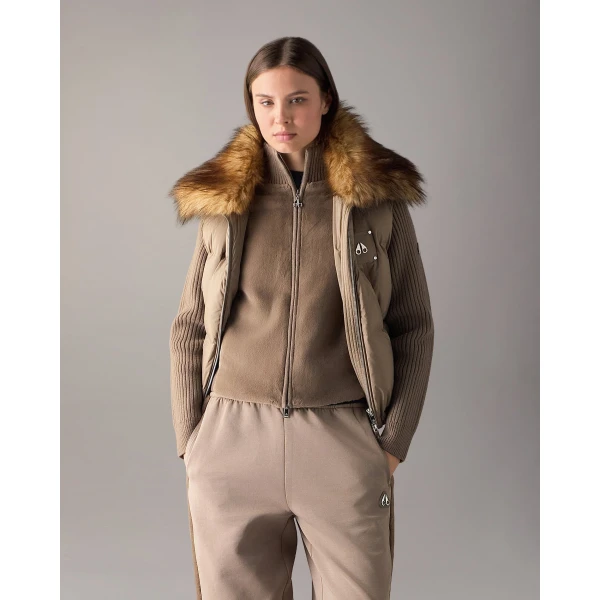 Moose Knuckles Everest Down Puffer Vest in Ashen | Vests | Luxury Shoes 
