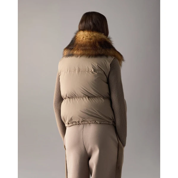 Moose Knuckles Everest Down Puffer Vest in Ashen | Vests | Luxury Shoes 