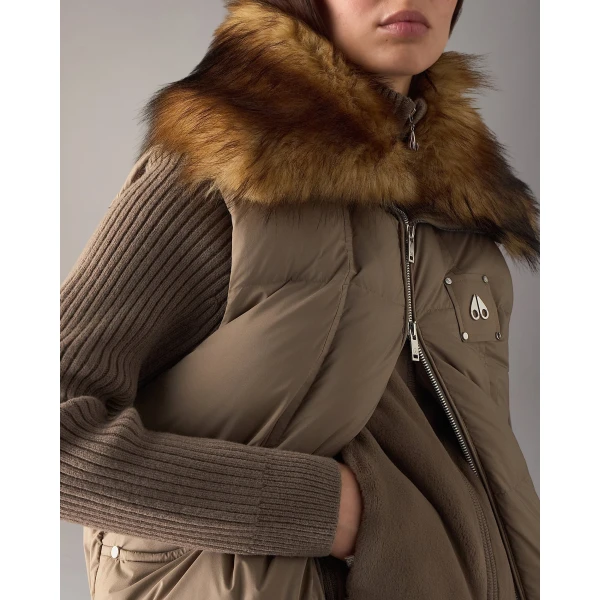 Moose Knuckles Everest Down Puffer Vest in Ashen | Vests | Luxury Shoes 