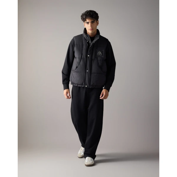 Moose Knuckles Everest Down Puffer Vest in Black | Men Jackets | Luxury Shoes 