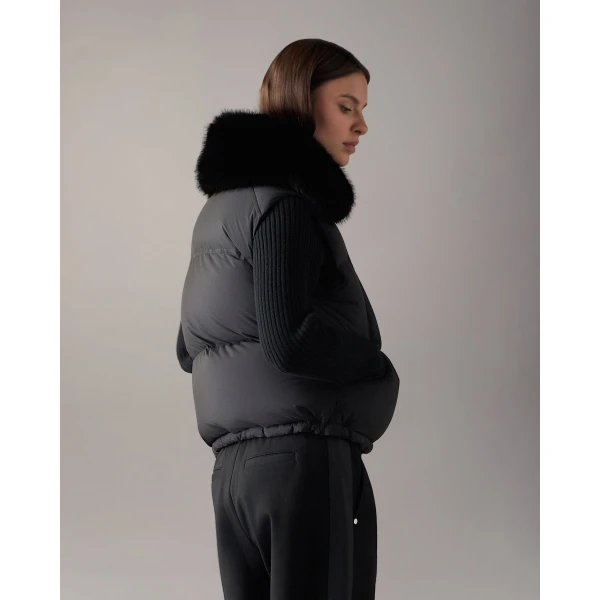 Moose Knuckles Everest Down Puffer Vest in Black | Vests | Luxury Shoes 
