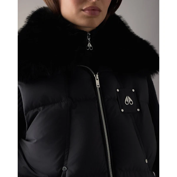 Moose Knuckles Everest Down Puffer Vest in Black | Vests | Luxury Shoes 