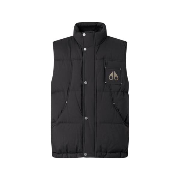 Moose Knuckles Everest Down Puffer Vest in Black | Luxury Shoes 