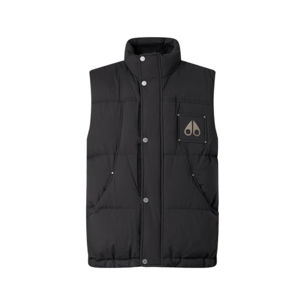 Moose Knuckles Everest Down Puffer Vest in Black | Luxury Shoes 