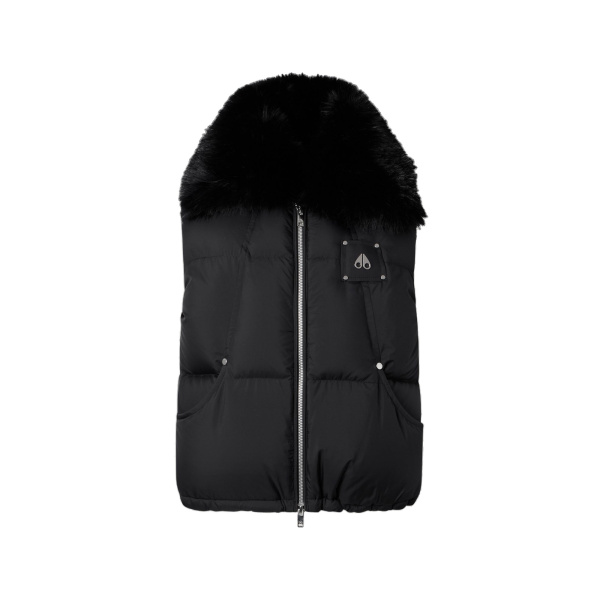 Moose Knuckles Everest Down Puffer Vest in Black | Luxury Shoes 