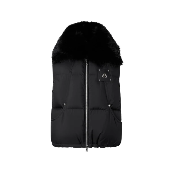 Everest Down Puffer Vest in Black