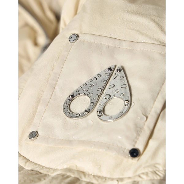 Moose Knuckles Everest Hooded Down Puffer in Alabaster | Jackets | Luxury Shoes 