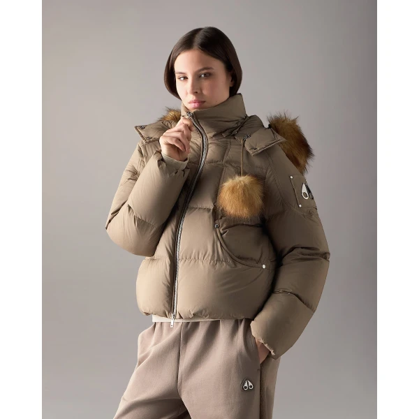 Moose Knuckles Everest Hooded Down Puffer in Ashen | Jackets | Luxury Shoes 