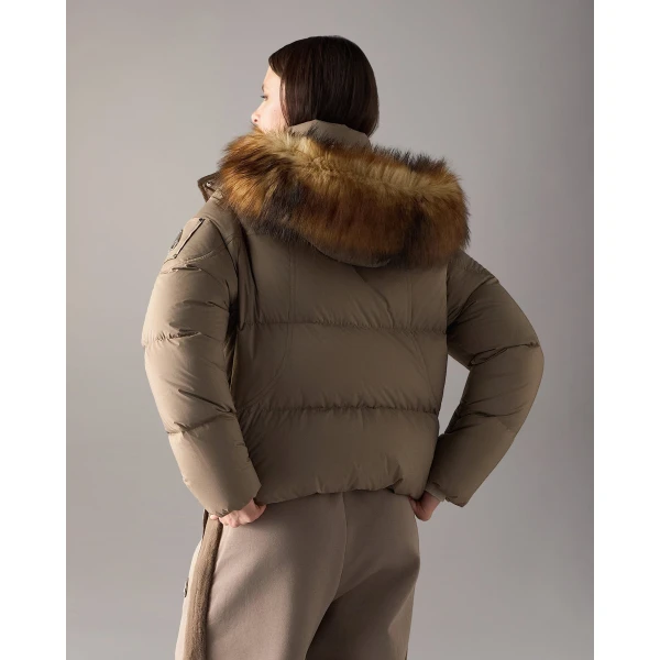 Moose Knuckles Everest Hooded Down Puffer in Ashen | Jackets | Luxury Shoes 