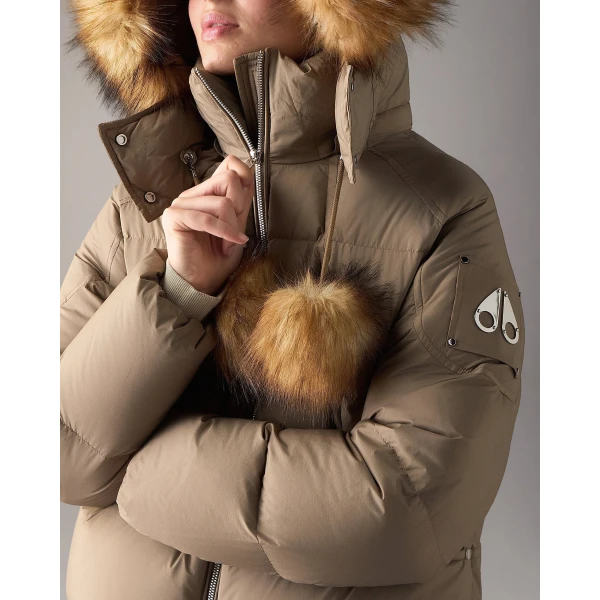 Moose Knuckles Everest Hooded Down Puffer in Ashen | Jackets | Luxury Shoes 