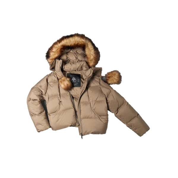 Moose Knuckles Everest Hooded Down Puffer in Ashen | Luxury Shoes 