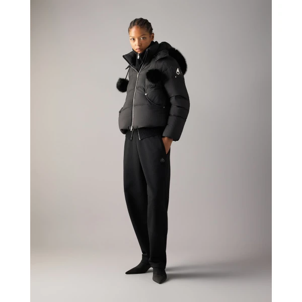 Moose Knuckles Everest Hooded Down Puffer in Black | Jackets | Luxury Shoes 