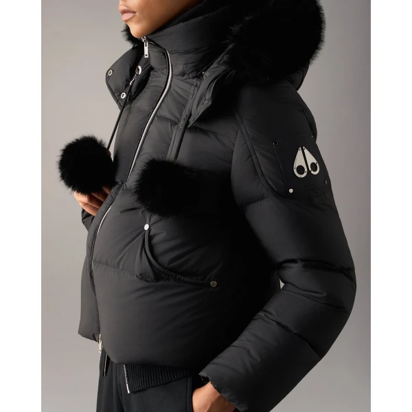 Moose Knuckles Everest Hooded Down Puffer in Black | Jackets | Luxury Shoes 