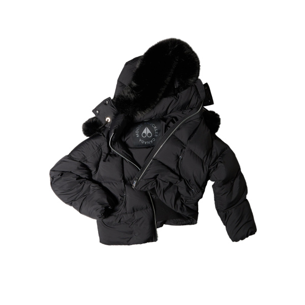 Moose Knuckles Everest Hooded Down Puffer in Black | Luxury Shoes 