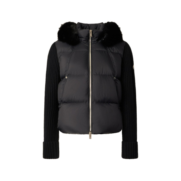 Moose Knuckles Everest Hybrid Down Jacket in Black | Luxury Shoes 