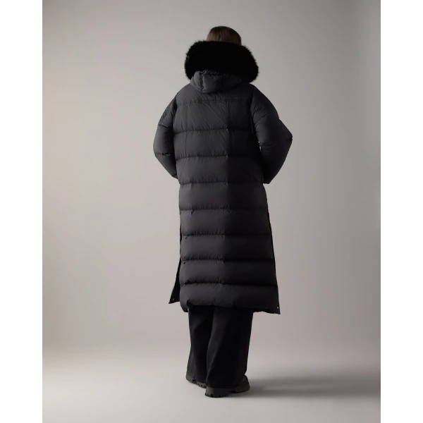 Moose Knuckles Everest Long Down Puffer in Black | Coats | Luxury Shoes 