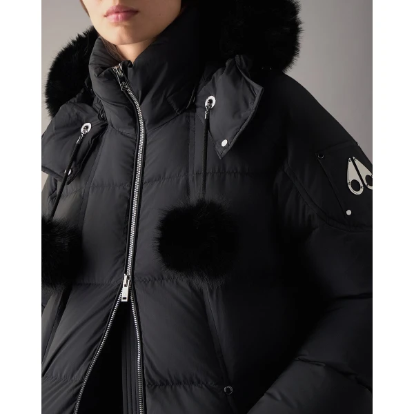 Moose Knuckles Everest Long Down Puffer in Black | Coats | Luxury Shoes 