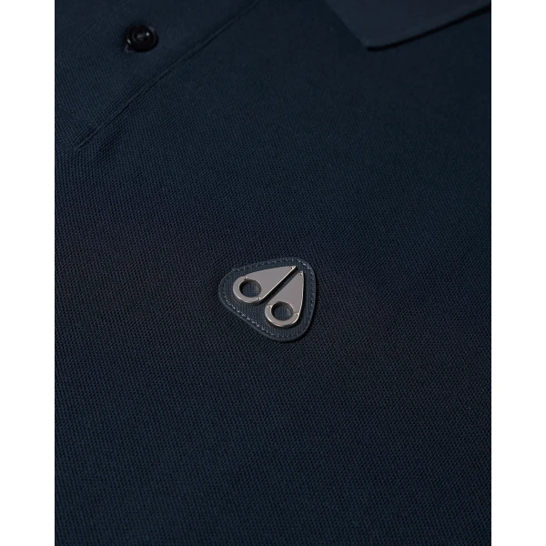 Moose Knuckles Everett Polo in Navy | T-shirts & vests | Luxury Shoes 