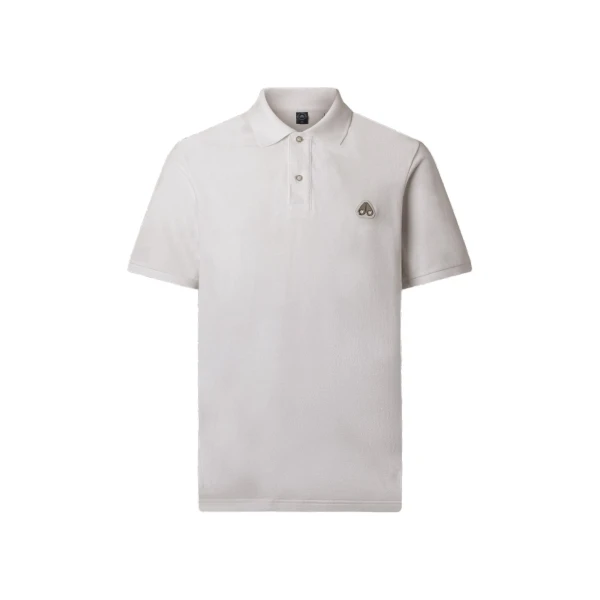 Moose Knuckles Everett Polo in White | Luxury Shoes 
