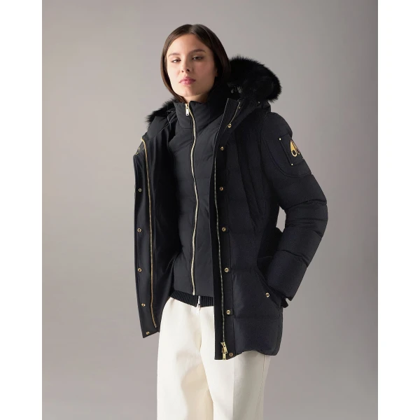 Moose Knuckles Gilded 3Q Down Jacket in Black | Jackets | Luxury Shoes 