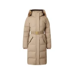 Moose Knuckles Gilded Long Down Parka in Ashen and Bronze | Luxury Shoes 