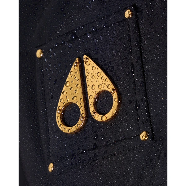 Moose Knuckles Gilded Long Down Parka in Black | Coats | Luxury Shoes 