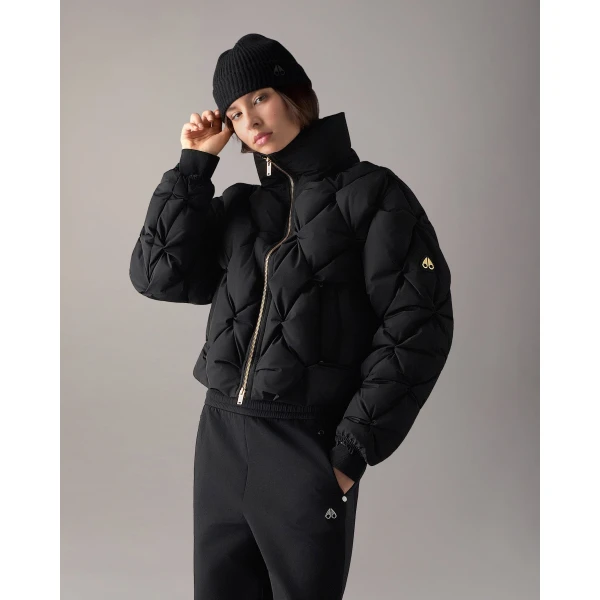Moose Knuckles Glint Tufted Down Puffer in Black | Jackets | Luxury Shoes 