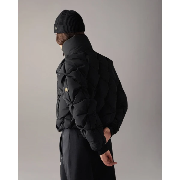 Moose Knuckles Glint Tufted Down Puffer in Black | Jackets | Luxury Shoes 