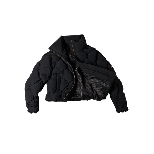 Moose Knuckles Glint Tufted Down Puffer in Black | Luxury Shoes 