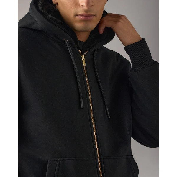 Moose Knuckles Gold Series Classic Bunny Hoodie in Black | Sweatshirts | Luxury Shoes 