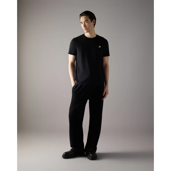 Moose Knuckles Gold Series Crescent T-Shirt in Black | T-shirts & vests | Luxury Shoes 