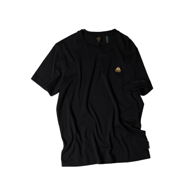 Moose Knuckles Gold Series Crescent T-Shirt in Black | Luxury Shoes 