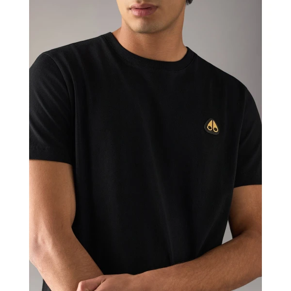 Moose Knuckles Gold Series Crescent T-Shirt in Navy | T-shirts & vests | Luxury Shoes 