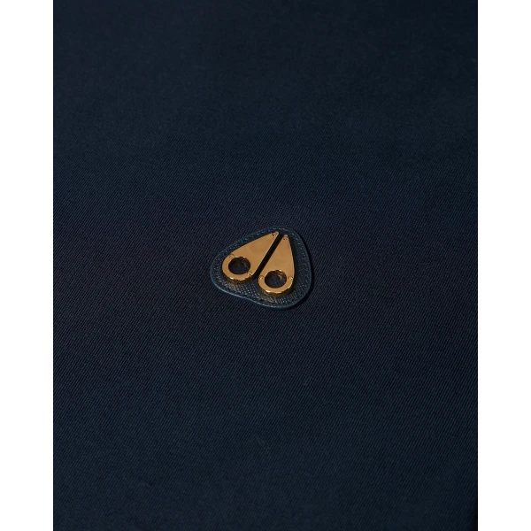 Moose Knuckles Gold Series Crescent T-Shirt in Navy | T-shirts & vests | Luxury Shoes 