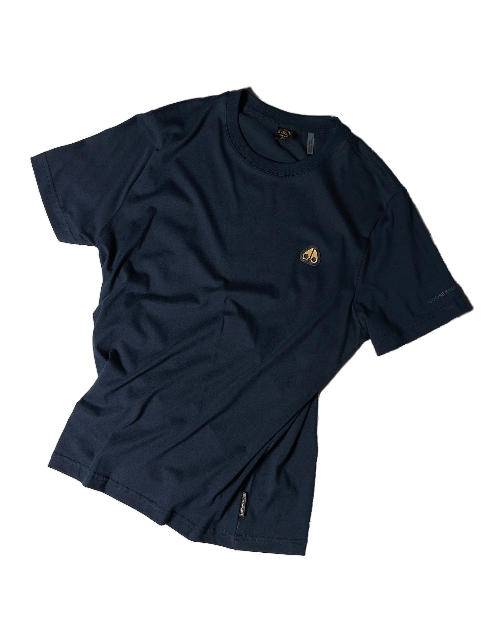 Moose Knuckles Gold Series Crescent T-Shirt in Navy Moose Knuckles Gold Series Crescent T-Shirt in Navy | Luxury Shoes
