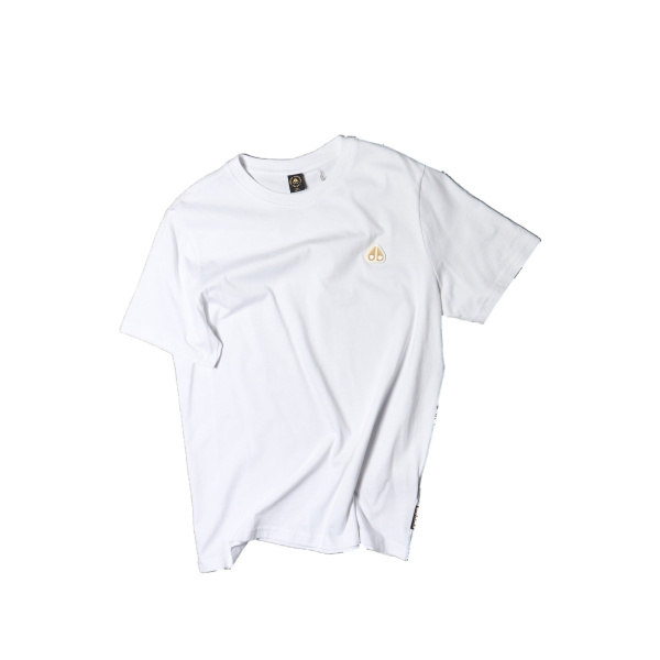 Moose Knuckles Gold Series Crescent T-Shirt in White | Luxury Shoes 
