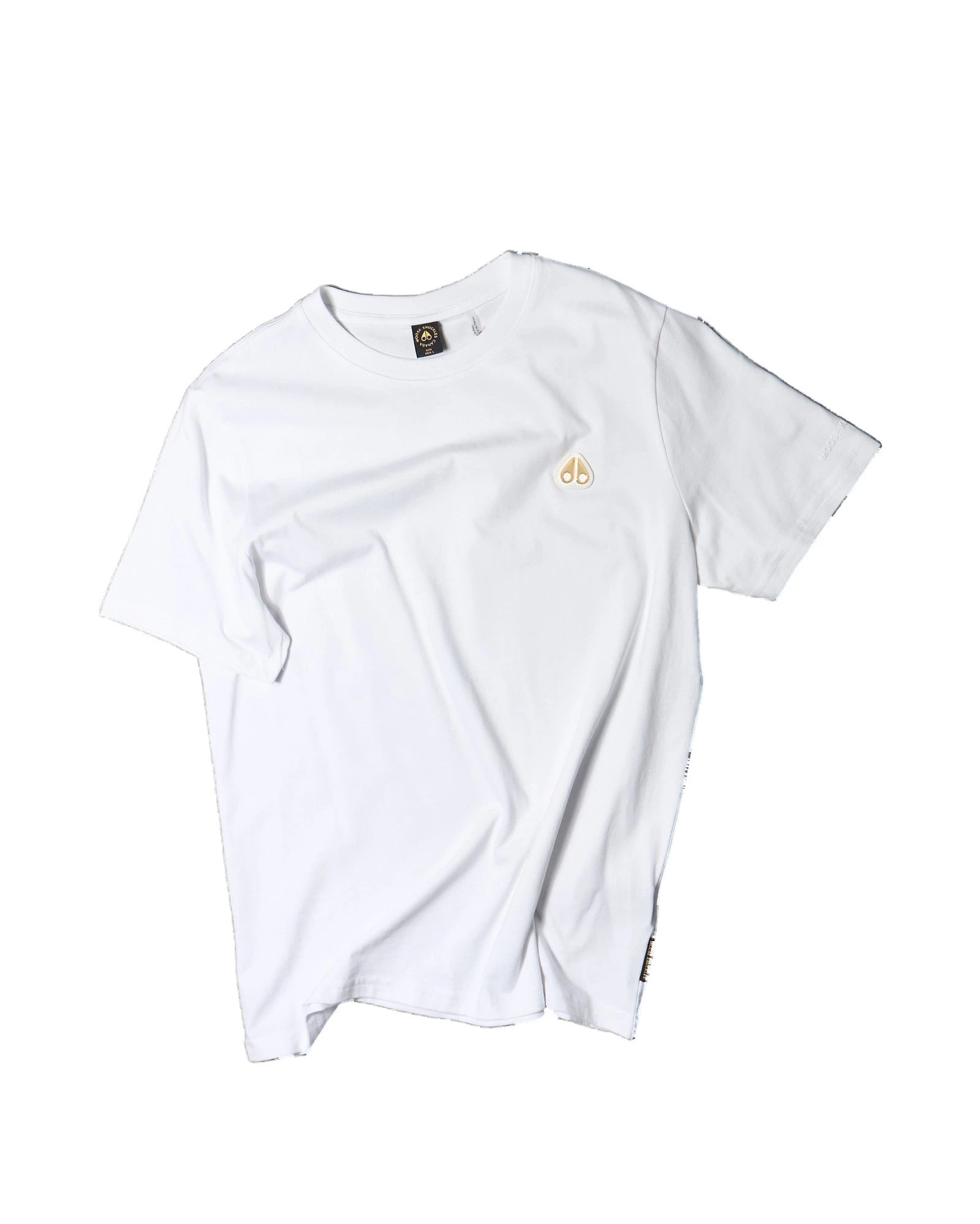 Moose Knuckles Gold Series Crescent T-Shirt in White Moose Knuckles Gold Series Crescent T-Shirt in White | Luxury Shoes