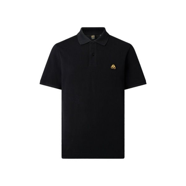 Moose Knuckles Gold Series Everett Polo in Black | Luxury Shoes 