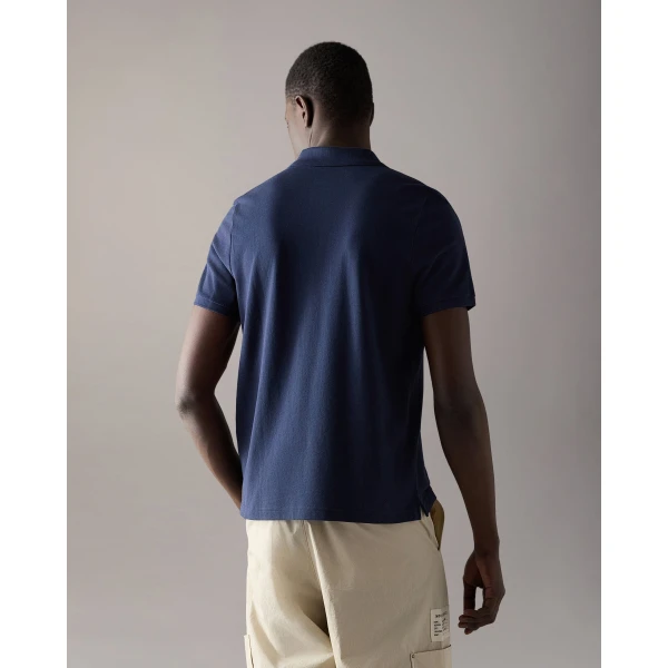 Moose Knuckles Gold Series Everett Polo in Navy | T-shirts & vests | Luxury Shoes 