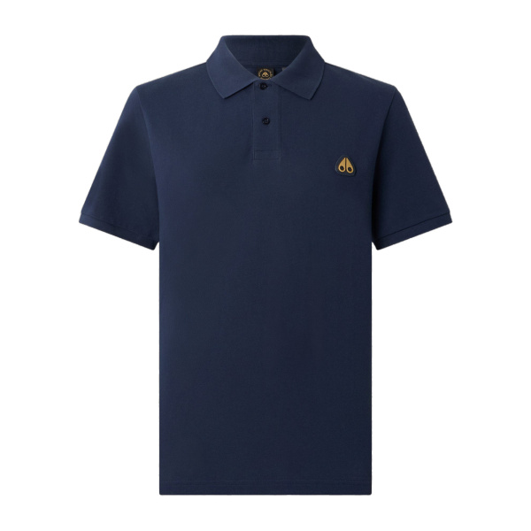 Moose Knuckles Gold Series Everett Polo in Navy | Luxury Shoes 